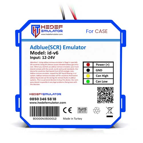 CASE Excavator AdBlue İptal Emülatörü