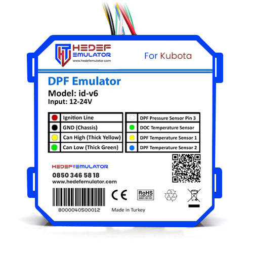 Kubota DPF (Dizel Partikül Filtresi) Emülatörü